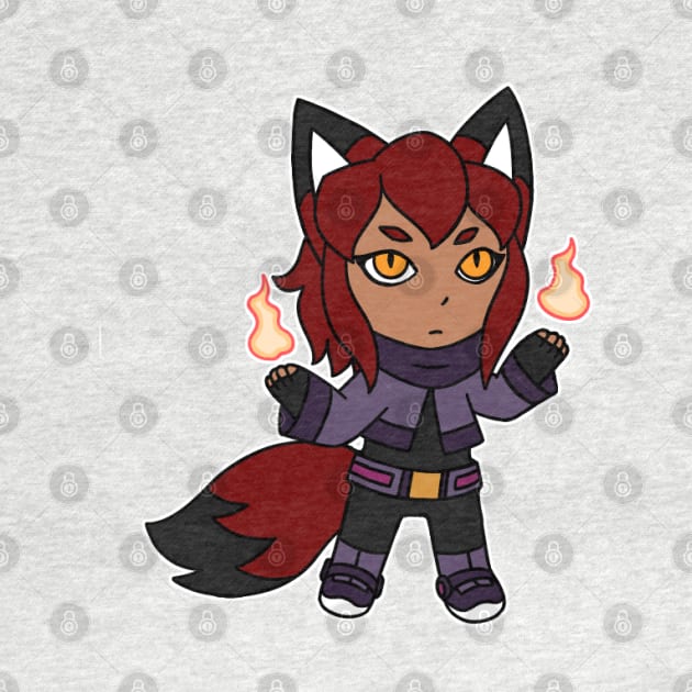 Rubi Chibi Flames by Firestorm Fox